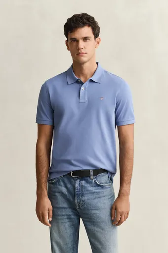 POLOKOŠILE GANT REG SHIELD SS PIQUE POLO FADED DENIM