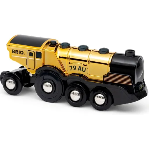 Brio World 33630 Mohutná zlatá akční lokomotiva na baterie