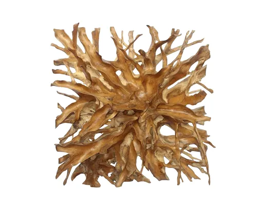 DEOKORK Teaková plastika z kořene SLUNCE VI