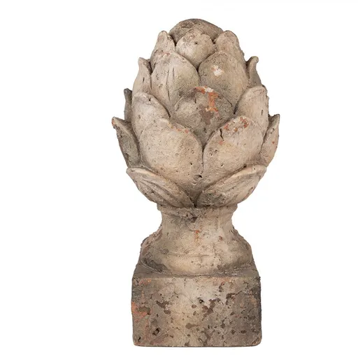 Béžovo-hnědá antik dekorace busta šiška - Ø 19*35 cm Clayre & Eef