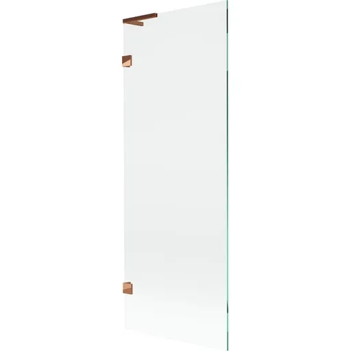 MEXEN/S Lunar L vanová zástěna FIX 70 x 150, transparent, růžové zlato 897L-070-000-60-00