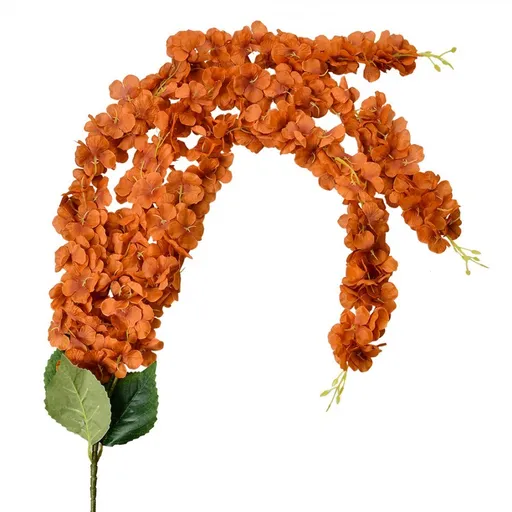 Dekorace oranžová umělá převislá květina - 6*6*108 cm Clayre & Eef