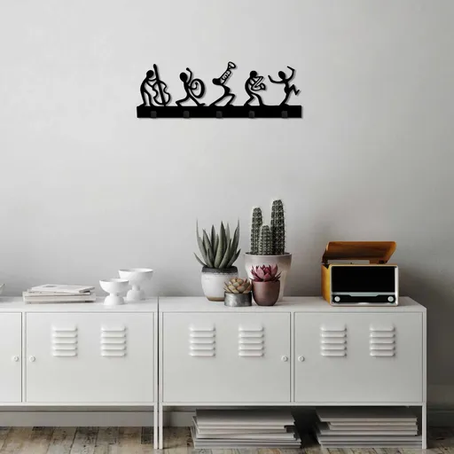 Kovový háček na zeď Music Band