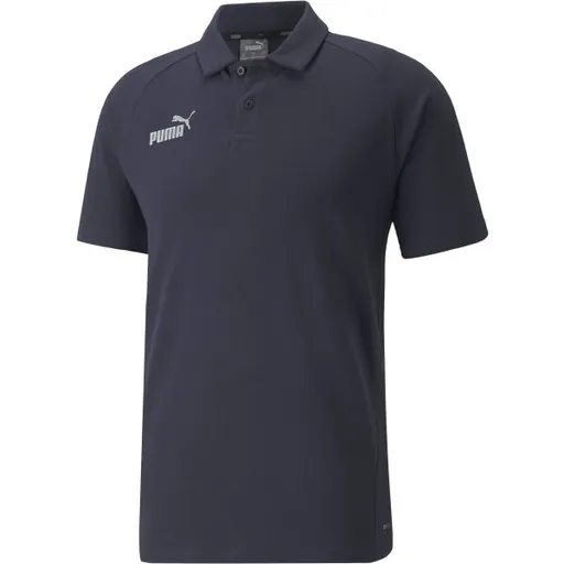 Puma TEAMFINAL CASUALS POLO TEE SHIRT Pánské triko, tmavě modrá, velikost
