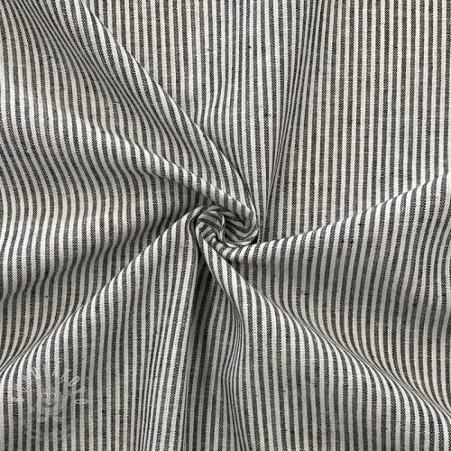 Len s bavlnou Lira medium stripe black