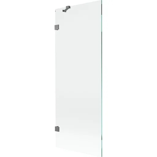 MEXEN/S Lunar vanová zástěna FIX 70 x 150, transparent, grafit metal 897-070-000-95-00