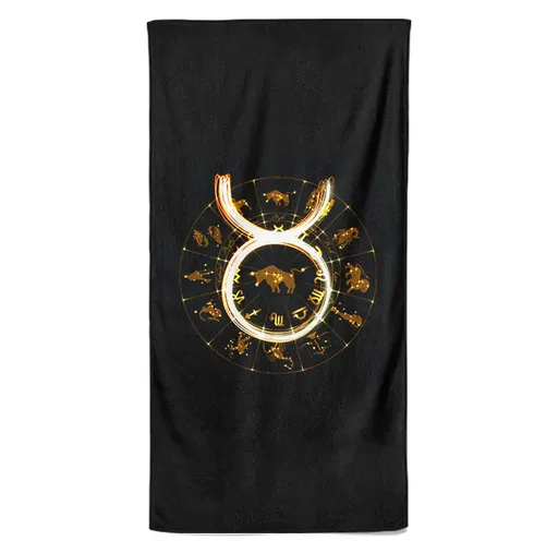 Osuška Symbol Znamení Býk (21.4. - 21.5.) (Velikost osušky: 70x140cm)
