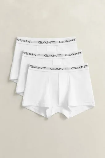 SPODNÍ PRÁDLO GANT TRUNK 3-PACK WHITE