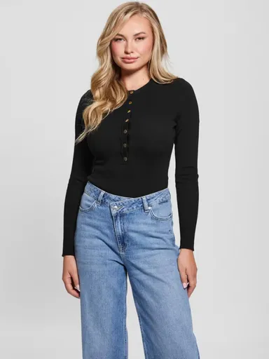 Guess dámské černé pletené body W3BR19Z2YK2 L