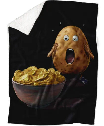 Deka Vyděšená brambora (Podšití beránkem: ANO)