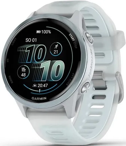 Garmin Forerunner® 570 - 42mm Cloud Blue hliníková luneta, poloprůhledný řemínek Whitestone/Cloud Blue 010-02970-01