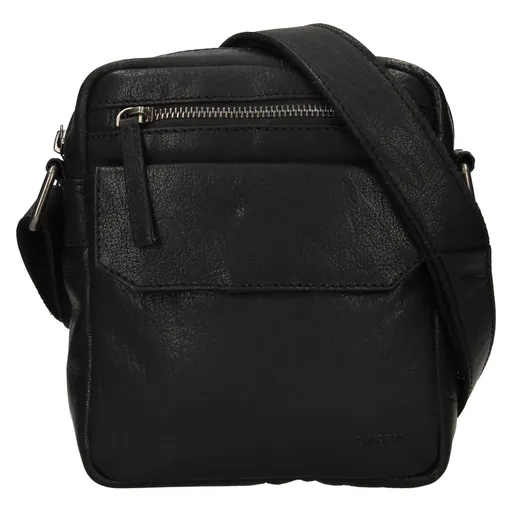Pánská kožená taška přes rameno Lagen Jack - černá