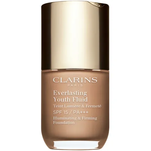 Clarins Everlasting Youth Fluid Foundation rozjasňující make-up SPF 15 odstín 112 Amber 30 ml