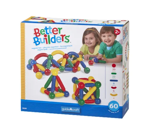 Better Barnds Builders Magnetická stavebnice, 60 ks + dárek a doprava zdarma