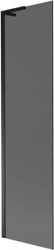 MEXEN/S Next L vanová zástěna FIX 50 x 150, grafit, černá 895-050-000-03-40-70
