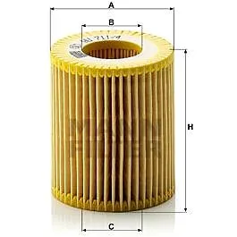 MANN-FILTER HU711/4x pro vozy ALFA ROMEO, CADILLAC, FIAT, OPEL, SAAB, SUZUKI (HU711/4x)