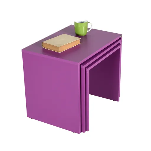 Odkládací stolek SHP Purple, 3 ks