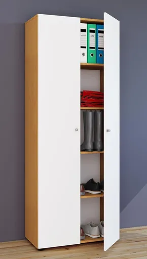 VCM Víceúčelová skříň Vandol l s dvířky, buk