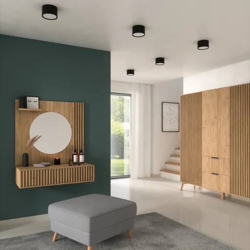 Vallum 15x15x9cm stropní 1A černý