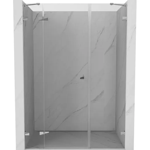 MEXEN/S Lunar sprchové dveře křídlové levé 150, transparent, chrom 834S-150-050-01-00-L