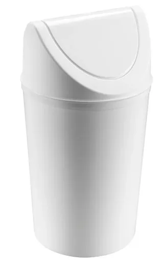 Plastový odpadkový koš HEIDRUN 23l Varianta: BÍLÁ