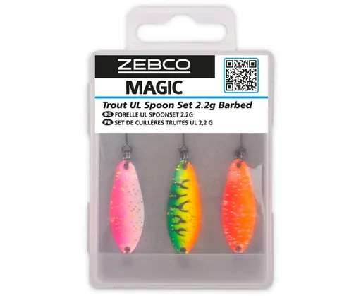 Zebco Plandavka Target Fish Trout UL Spoon Set 3ks - 2,2g,Zebco Plandavka Target Fish Trout UL Spoon Set 3ks - 2,2g