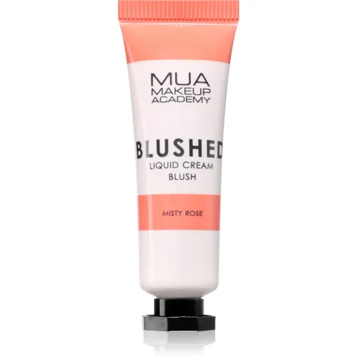 MUA Makeup Academy Blushed Liquid Blusher tekutá tvářenka odstín Misty Rose 10 ml