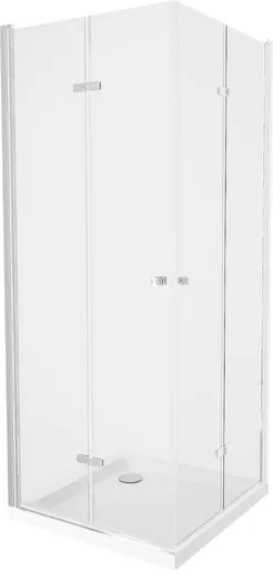 MEXEN/S Lima Duo sprchový kout 100x90, transparent, chrom +vanička se sifonem 856-100-090-01-02-4010