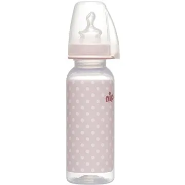 NIP Láhev PP Trendy, silikon-M, 250 ml, holka (4000821350359)
