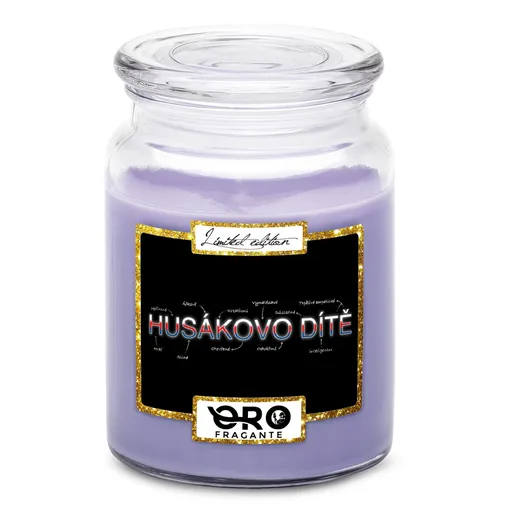 Svíčka Husákovo dítě – vlastnosti (Vůně svíčky: Levandule)