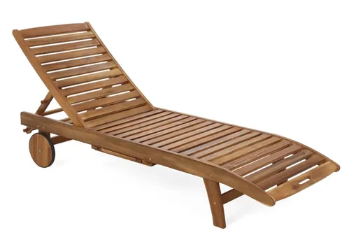Dřevěné zahradní lehátko LUX akácie