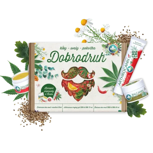 Dárkové balení DOBRODRUH na klouby, svaly a pokožku - Annabis