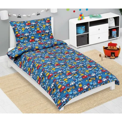 Bellatex Dětské bavlněné povlečení Junior Záchranáři modrá, 140 x 200, 70 x 90 cm