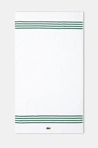 Velký bavlněný ručník Lacoste L Courtline Vert 90 x 150 cm