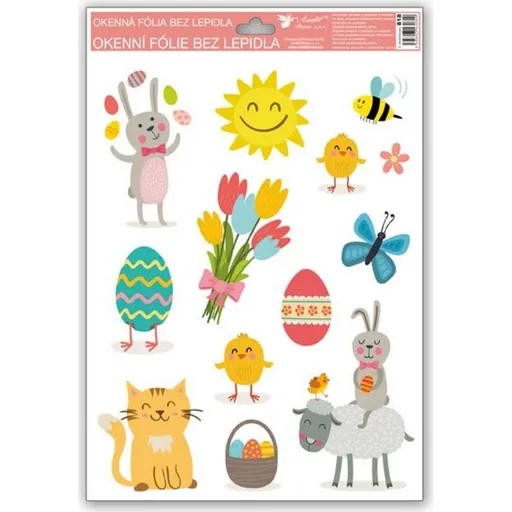 Okenní fólie Veselé Velikonoce 33,5 x 26 cm obrázek 3