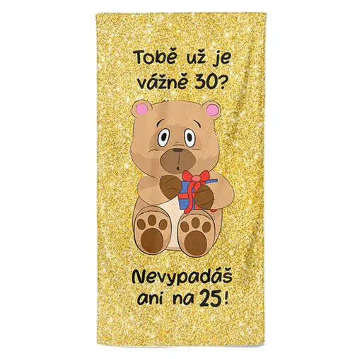 Osuška Tobě už je tolik? (věk: 30, Velikost osušky: 100x170cm)