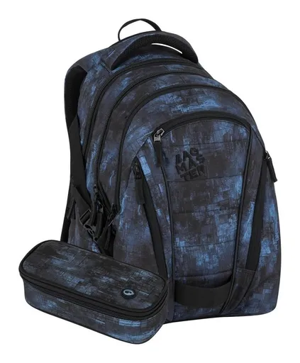 Školní set Bagmaster BAG 25 B Set Black-Blue
