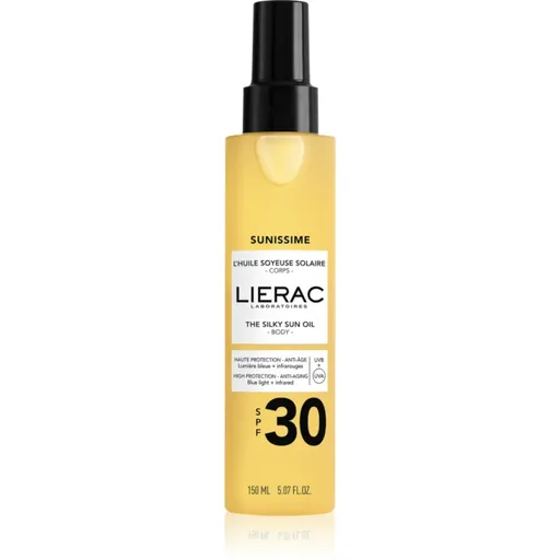 Lierac Sunissime The Silky Sun Oil pečující a opalovací olej ve spreji SPF 30 150 ml