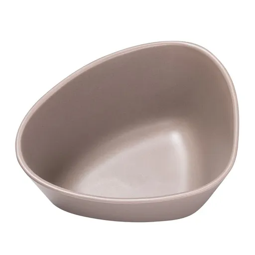 Servírovací mísa CURVE 22 cm, teplá šedá, kamenina, LIND DNA