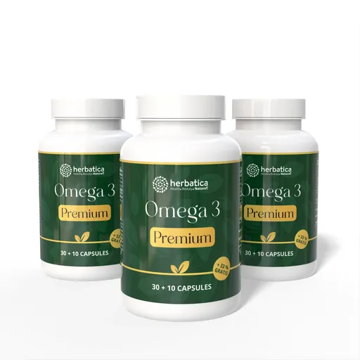 Zvýhodněný set: 3x Omega 3 Premium – 40 kapslí – Herbatica