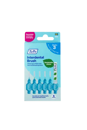 Tepe Mezizubní kartáčky modré 0,6 mm krabička 6 ks