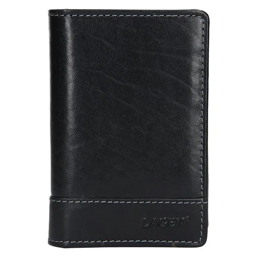 Pánské kožené pouzdro na doklady Lagen Sebastian - černá
