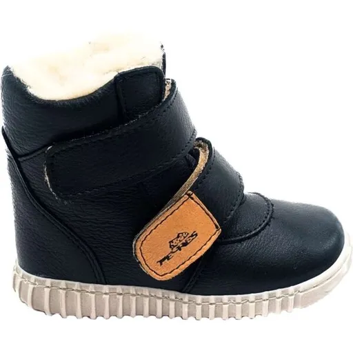 PEGRES B 1706 Dětská zimní barefoot obuv, černá, velikost