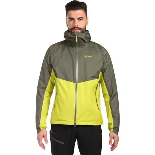 KILPI HURRICANE Pánská hardshellová bunda, světle zelená, velikost XXXL