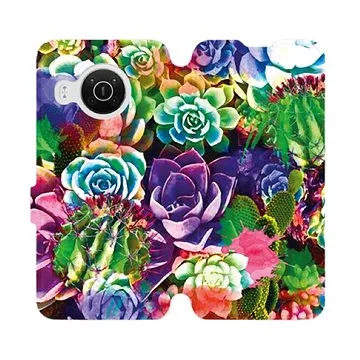 Flip pouzdro na mobil Nokia X20 - MG08S Sukulenty a kaktusy (5903516741052)