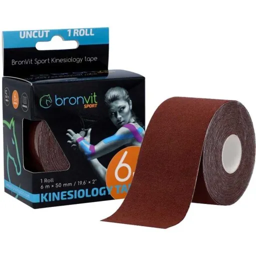 BronVit SPORT KINESIO TAPE CLASSIC Kinesio tejp, hnědá, velikost