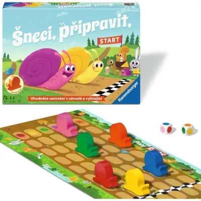 Společenská hra Šneci, připravit, Start!
