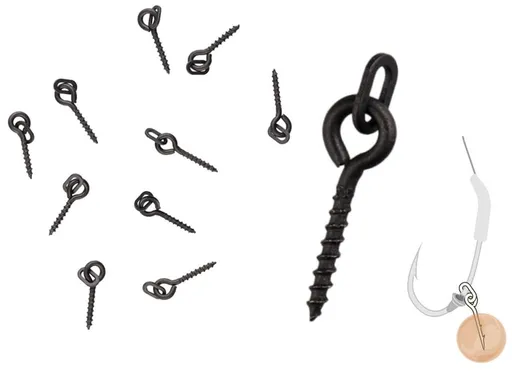 Zfish vrtáček s kroužkem bait screw & oval ring 10 ks