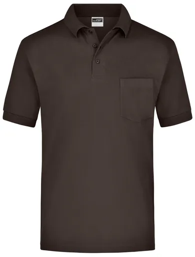 James & Nicholson (Daiber) Pánská polokošile s kapsičkou JN026 - Hnědá | L