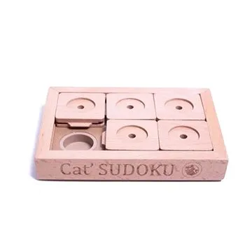 My Intelligent Pets Hlavolam pro psy a kočky Sudoku Small Advanced Wood  (MIP-0S6)
